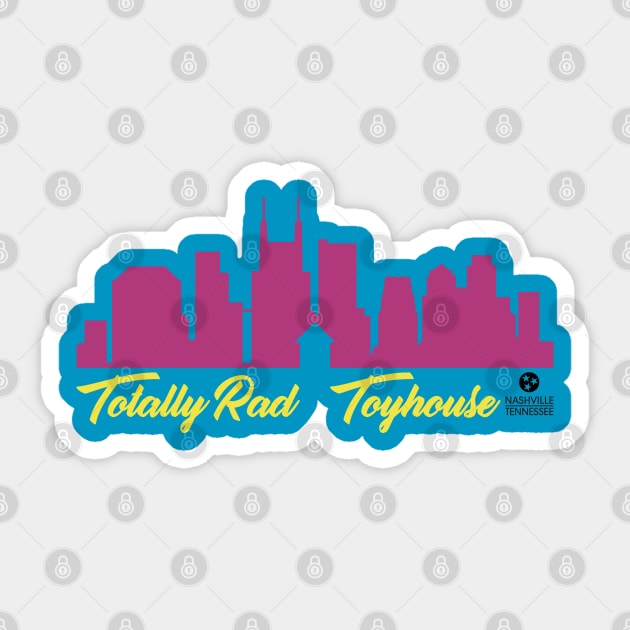 Totally Rad Toyhouse Skyline! Sticker by Totally Rad Toyhouse